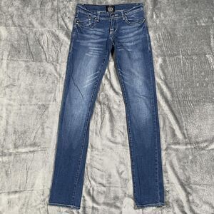 Rock & Republic Jeans Womens 25 Blue Skinny Medium Wash Slim Fit Denim